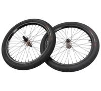KHE Specter - Set di ruote BMX da 20", con pneumatici e camere d'aria KHE MAC2+, cassetta 9T, anteriore 10 mm, posteriore 14 mm, cerchioni a doppia camera