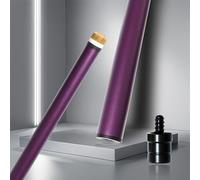 KHEALING Asta per stecca da biliardo in fibra di carbonio, 100% fibra di carbonio, compatibile con stecche da gioco, 737 mm, con schiuma protettiva (viola, perno radiale, 12,5 mm)