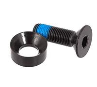 KHEbikes KHE BMX, vite a manovella, lunghezza 32 mm, filettatura 9,4 mm, nero + rondella da 21 mm