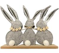 khevga Decorazione pasquale in legno, decorazione da tavolo, coniglietto pasquale in piedi