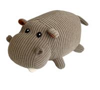 khevga Fermaporta ippopotamo - Supporto decorativo per porta in tessuto, 22 x 13 x 9 cm, blocco porta pesante, design animale, per cameretta dei bambini, soggiorno e ufficio