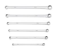 KHfgDHG Chiavi dinamometriche Set di 6 chiavi inglesi extra lunghe, da 8 mm-19 mm, combinate per l'aviazione per la manutenzione dell'automobile Cricchetto grande con(Silver)