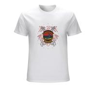 Khian SOON Hawkwind in Search of Space Short Sleeves Men's Summer T-Shirt White XL