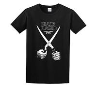 Khian SOON Men's Black Flag Everything Went Punk Band T-Shirts Black S
