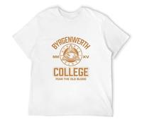 Khian SOON Men's Byrgenwerth College Epic Gamer Gaming Tees Bloodborne Retro Tee T-Shirts White L