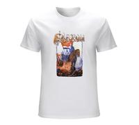 Khian SOON Men's Saxon 'Crusader' T-Shirts White S