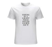 Khian SOON The Smiths Morrissey There Is A Light Short Sleeves Men's Summer T-Shirt White M
