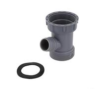 KHIronHive Adattatore per scarico lavello da cucina a forma di Y con connettore femmina, 45 mm, in PP per ramo fognario del bacino, guarnizione in PVC a prova di perdite, per collegamenti di tubi