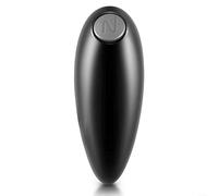 KHIronHive Apriscatole elettrico automatico a mani libere con un solo tocco, sicuro, bordo liscio, manopola ergonomica, in acciaio inox, design compatto, nero, dimensioni 17 x 6 x 4 cm, adatto per