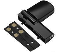 KHIronHive Cerniera 3D regolabile e resistente, per porte in alluminio, struttura in lega di zinco, livellamento preciso, funzionamento liscio, finitura nera, design staccabile (stile A)