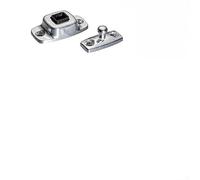 KHIronHive Fermaporta in lega di alluminio resistente, montaggio a parete, con inserto cromato per assorbimento degli urti, resistente alla ruggine, colore argento moderno, varie misure (gambe corte