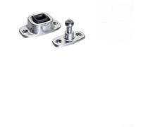 KHIronHive Fermaporta in lega di alluminio resistente, montaggio a parete, con inserto cromato per assorbimento degli urti, resistente alla ruggine, colore argento moderno, varie misure (gambe corte