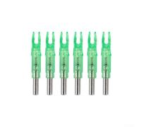 KHIronHive Freccia illuminata a LED per alberi in carbonio e alluminio da 6,2 mm, accessori illuminati per caccia notturna, costruzione PE, set di 6 (verde)
