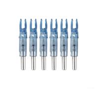 KHIronHive Freccia illuminata a LED per alberi in carbonio e alluminio da 6,2 mm, accessori illuminati per caccia notturna, costruzione PE, set di 6 (blu)