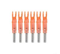 KHIronHive Freccia illuminata a LED per alberi in carbonio e alluminio da 6,2 mm, accessori illuminati per caccia notturna, costruzione PE, set di 6 (rosso)
