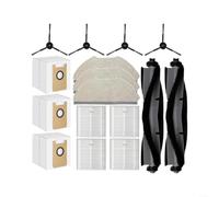 KHIronHive Kit di accessori per robot aspirapolvere per BOTLUXE E10+, spazzola principale, filtri HEPA, panni per mocio, sacchetti per la polvere, spazzole laterali