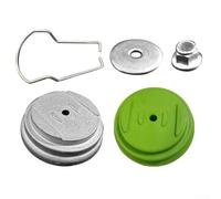 KHIronHive Kit di base per tosaerba con basi in plastica e alluminio, rondelle a vite e anello per tosaerba a batteria al litio, design leggero per una facile installazione e taglio preciso, verde e