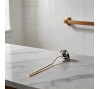 KHIronHive Maniglia per sciacquone WC in lega di zinco Leva regolabile per serbatoio con asta rinforzata in rame Tre fori di posizione Installazione ergonomica fai da te Sostituzione robusta