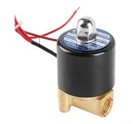 KHIronHive Modo d'ottone elettrico dell'elettrovalvola a solenoide 2 normalmente chiuso per il bronzo industriale di controllo pneumatico della bobina del gas 0-0.5Mpa DC12V 30W dell'acqua dell'aria