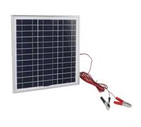 KHIronHive Pannello solare portatile in silicone monocristallino da 20 W con telaio in alluminio, per ricarica della batteria da 12 V efficiente per alimentazione esterna con cavo da 3 metri e clip