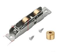KHIronHive Rulli regolabili per porte scorrevoli in acciaio inox con ruote in rame massiccio per finestre e porte, puleggia con cuscinetto a sfera ad alto tenore di carbonio per binari oltre 16 mm