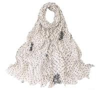 KHIronHive Sciarpa da donna in cotone e lino, 180 cm, effetto ombré | Morbido misto cotone-lino, transizione di colore ombre, motivo a cavo attorcigliato, dimensioni 180x80cm