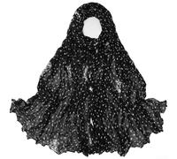 KHIronHive Sciarpa da donna in cotone e lino, 180 cm, effetto ombré | Morbido misto cotone-lino, transizione di colore ombre, motivo a cavo attorcigliato, dimensioni 180x80cm