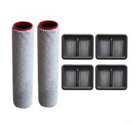 KHIronHive Set di spazzole a rullo e filtro HEPA per dreame H15 Pro, H15 Mix, H12 Pro FlexReach lavapavimenti per pavimenti, struttura in microfibra e PP per la pulizia dei pavimenti duri, ricambio da