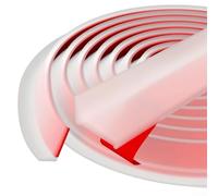 KHIronHive Striscia impermeabile flessibile per cucina e bagno, guarnizione autoserrante per controsoffitto e bordi del lavandino doccia soglia diga 2 cm x 1,2 cm x 1 m design pieghevole multicolore