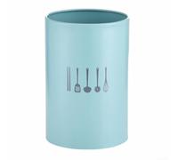 KHIronHive Supporto per bacchette in acciaio inox, grande capacità, organizer per utensili da cucina con base ventilata per forchette e cucchiai, gabbia portaoggetti da banco a prova di umidità (verde