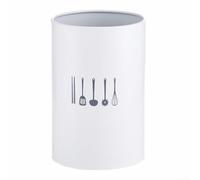 KHIronHive Supporto per bacchette in acciaio inox, grande capacità, organizer per utensili da cucina con base ventilata per forchette e cucchiai, gabbia portaoggetti da banco a prova di umidità