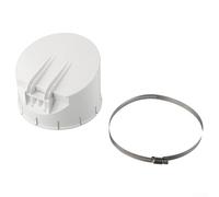 KHIronHive Valvola di ritegno per tubi di scarico in PVC con copertura inodore, design anti-riflusso per fognature e sistemi settici, adatta a 50-160 mm, adatta per installazione orizzontale o