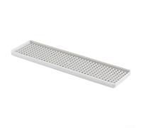 KHIronHive Vassoio di scarico in plastica a 2 livelli con scolapiatti antiscivolo per tazze e utensili, organizer da cucina rimovibile per bancone del lavello, soluzione pulita per sala da pranzo