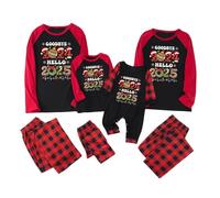 KHIRVWL 2024 Set Pigiama di Famiglia di Natale Lungo Regalo Bambina Pigiama Natale Natalizia per Tutta la Famiglia Stitch Pigiama Christmas Pajamas Bambina Neonato Invernale Pigiama Neonato Regalo