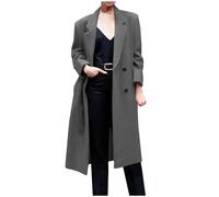 KHIRVWL Cal Cappotto Donna Capispalla Donna Invernale in Lana con Cappotto Me Slim Fit con Maniche Lunghe Polsini Cal Giacca con Tasche Gran per Le Vacanze Giacca Donna Invernale Elegante