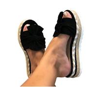 KHIRVWL Ciabatte Donna Estive Estive Eleganti Sandali, con Punta Aperta Scarpe Lavabili Sandalo Sportivo Scarpe con Zeppa, Antiscivolo con Punta Aperta Per il Tempo Libero Dopo Spiaggia