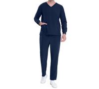 KHIRVWL Divisa Sanitaria Donna Uomo Uniformi Unisex Set Camice Camice Estetista Divise Infermiere Divisa OSS Uomo Uniforme Medica Maglia Pantaloni Uniformi Mediche Camice Uniformi Camici Sanitari