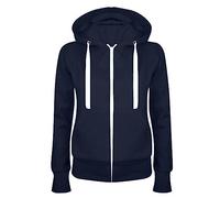 KHIRVWL Felpa Donna con Cappuccio e Zip Giacca Sportiva Leggero Hoodie Cotone Manica Lunga Sweatshirt Aperto con Tasche e Cerniera Felpe Casual Classico Primavera Autunno Elegante Maglione Sport