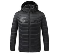 KHIRVWL Gilet Riscaldabile Uomo Donna Giacca Riscaldata Stampata Zona Invernale 21 Giacca di Cotone con Giacca Riscaldante Elettrica Intelligente a Temperatura Costante USB a Quattro Controlli