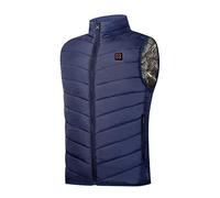 KHIRVWL Gilet Riscaldato Elettrico Giubbotto Riscaldato Uomo Donna Gilet Riscaldante a 9 Zone Gilet Riscaldato Ricaricabile Tramite USB Giacca Termica da Esterno con Ricarica per Ciclismo