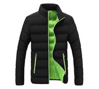 KHIRVWL Giubbotto Invernale Uomo Antivento con Cappuccio Rimovibile Regolabile eTasche Interne ed Esterne Caldo Morbido Resistente per Quotidiano Lavoro Scuola Moto Bici Attivit All aperto