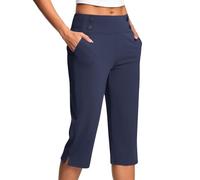 KHIRVWL Pantaloni Capri Donna Estivi Pantaloni Sportivi Donna Pantaloncini 3/4 Cotone Bermuda Pantaloncini Cargo Shorts Casual A Vita Alta Gamba Larga Short Corti da Lavoro con Tasche Mode