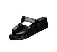 KHIRVWL Sandali Donna Comodi Antiscivolo Spessore Suola Sandalo Estive Zeppa Morbida Sneakers Casual Elegante Sandali da Camminata Leggere Casa Casual Per il Tempo Libero Dopo Spiaggia Estive