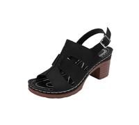 KHIRVWL Sandali Ortopedico Donna Estive Eleganti Sandali, con Punta Aperta Scarpe Lavabili Sandalo Sportivo Scarpe con Zeppa, Antiscivolo con Punta Aperta Per il Tempo Libero Dopo Spiaggia