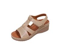 KHIRVWL Sandali Ortopedico Donna Sandali Punta Aperta Moda Pantofole Ortopediche Estive Con Tacco Comode Plateau Ciabatte Antiscivolo Scarpe Spiaggia Aperte Per il Tempo Libero Dopo Spiaggia