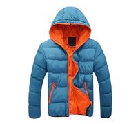 KHIRVWL Uomo Piumino Ripiegabile Primaverile Imbottita Montagna Cerniera Elegante Giacca Invernale Giacca Mezza Stagione Antivento Casual Leggero Calda Giubbotto Trapuntato Giubbotto Giacca
