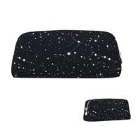 KHiry Astuccio per matite retrattile, portapenne con costellazioni e stelle, astuccio per cancelleria per ufficio, astuccio per matite con cerniera, astuccio per cosmetici per ufficio, portapenne per