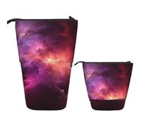 KHiry Astuccio portamatite in piedi Pop Up Portamatite Libro di vino rosso Custodia telescopica per cancelleria per ufficio Organizer in piedi Astuccio retrattile Astuccio portapenne per lavoro 7 ×