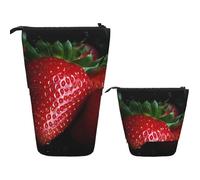 KHiry Astuccio portamatite in piedi Pop Up Portamatite Libro di vino rosso Custodia telescopica per cancelleria per ufficio Organizer in piedi Astuccio retrattile Astuccio portapenne per lavoro 7 ×