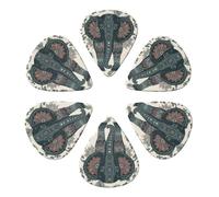 KHiry Confezione da 6 plettri per chitarra con scatola portaoggetti a forma di elefante, plettri per basso per ukulele elettrico per chitarre acustiche, 0,96 mm